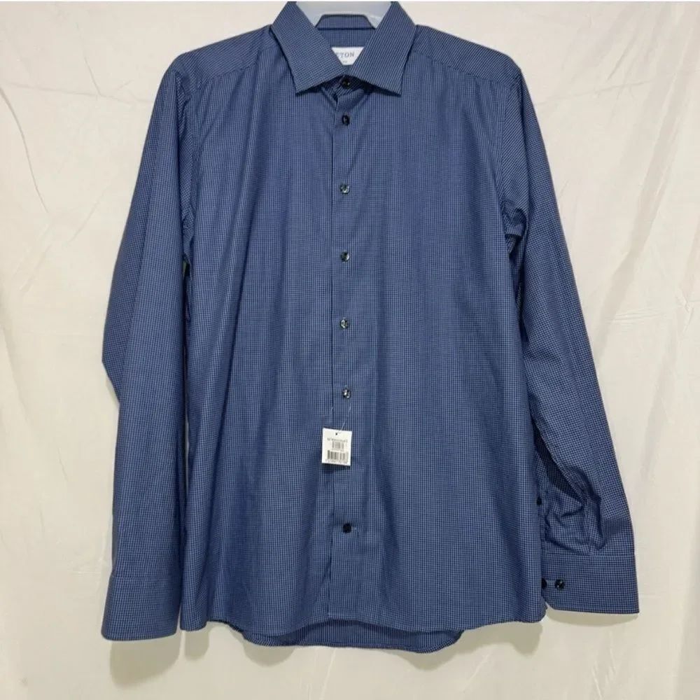 Eton Slim Fit Houndstooth Dress
Shirt size 44